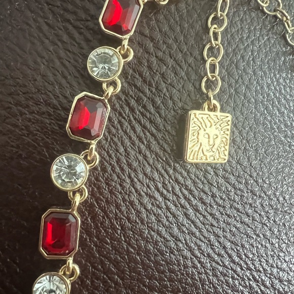 Anne Klein Red and Gold Necklace - Picture 2 of 5